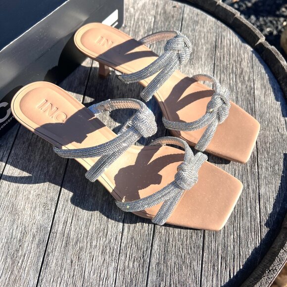 NWT INC Rhinestone Knotted Slip On Heels - Nadeen - Size 9 - Picture 9 of 11